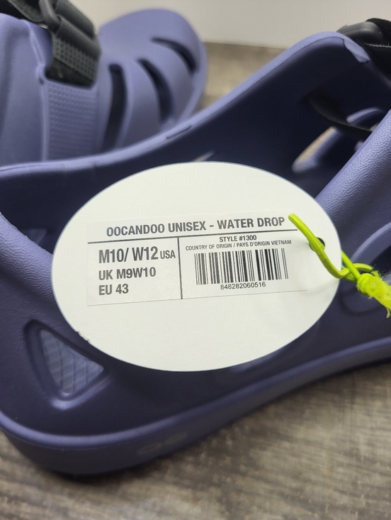 Oofos OOcandoo Recovery Shoe Water Drop Blue Mens 10 Womens 12 Adjusable New main image 5